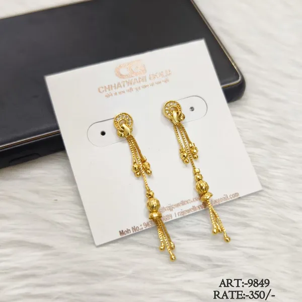 Gold_Tone_Long_Tassel_Drop_Earrings_For_Women