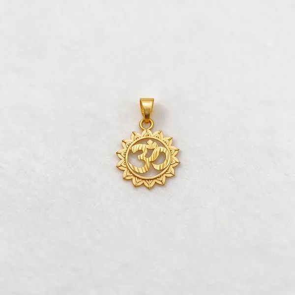 Gold_Tone_Om_Symbol_Pendant_For_Women