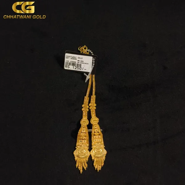 Gold_Tone_Temple_Drop_Earrings_For_Women