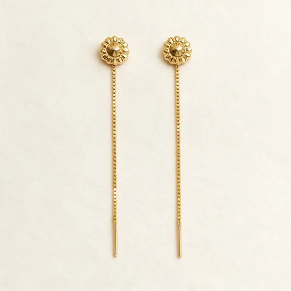 Gold_Tone_Long_Chain_Drop_Earrings_For_Women