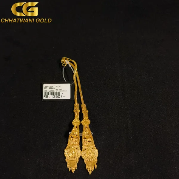 Gold_Tone_Temple_Design_Dangle_Earrings_For_Women