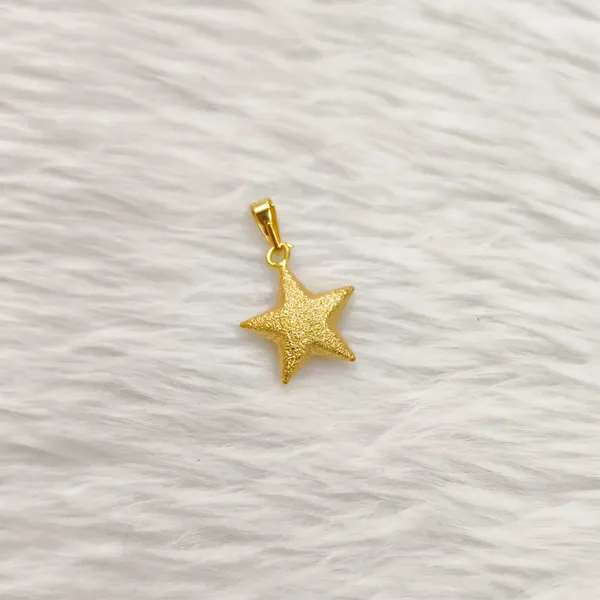 Gold_Tone_Textured_Star_Pendant