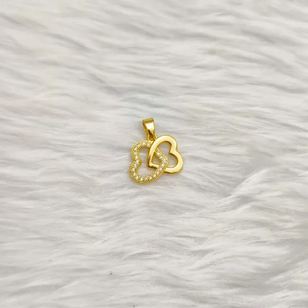 Gold-Tone_Heart_And_Butterfly_Pendant_For_Women