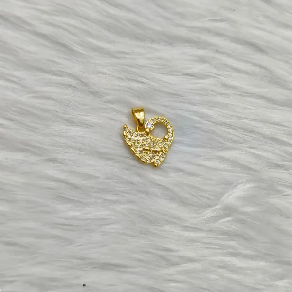 Gold_Tone_Stone_Heart_Pendant_For_Women