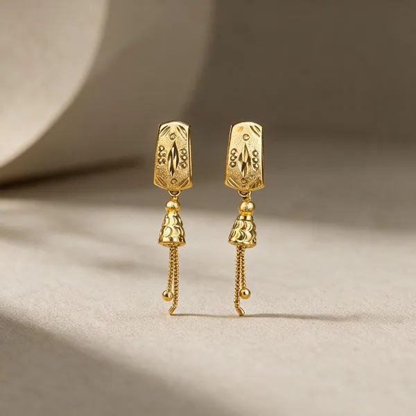 Gold_Tone_Metal_Dangle_Earrings_For_Women