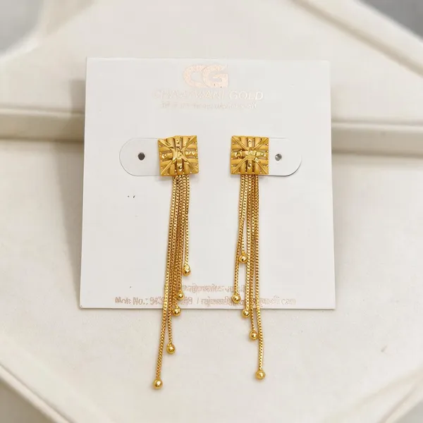 Gold_Tone_Geometric_Drop_Earrings_For_Women