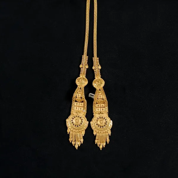 Gold-Tone_Traditional_Drop_Earrings_For_Women