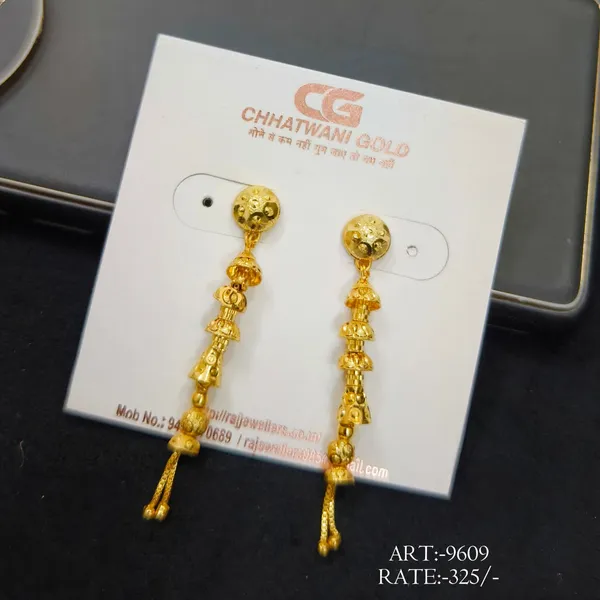 Gold_Tone_Traditional_Dangle_Earrings_For_Women
