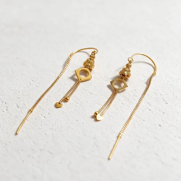 Gold_Tone_Geometric_Threader_Earrings_For_Women