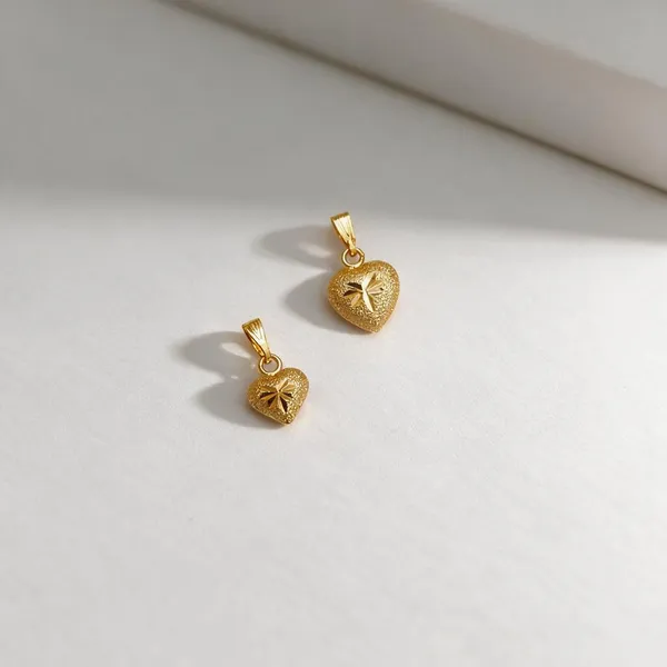 Gold_Heart_Pendant_Charms_Set_For_Women