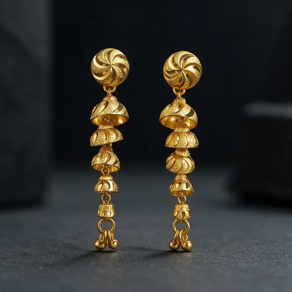 Gold_Tone_Textured_Jhumka_Earrings_For_Women