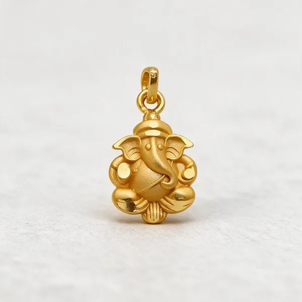 Gold-Toned_Ganesha_Pendant_For_Women