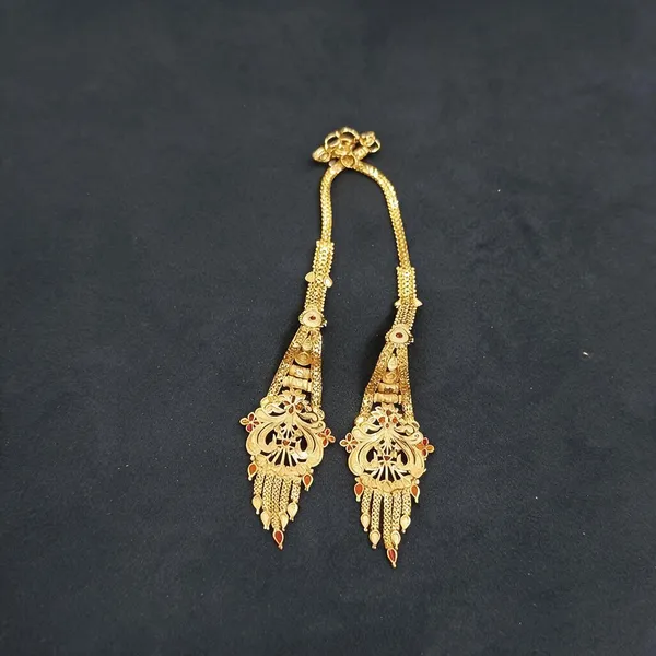 Gold_Tone_Traditional_Drop_Earrings_For_Women