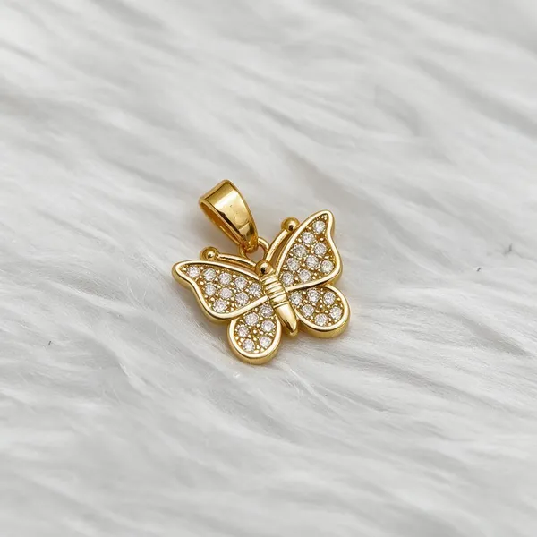 Gold_Tone_Butterfly_Pendant_For_Women