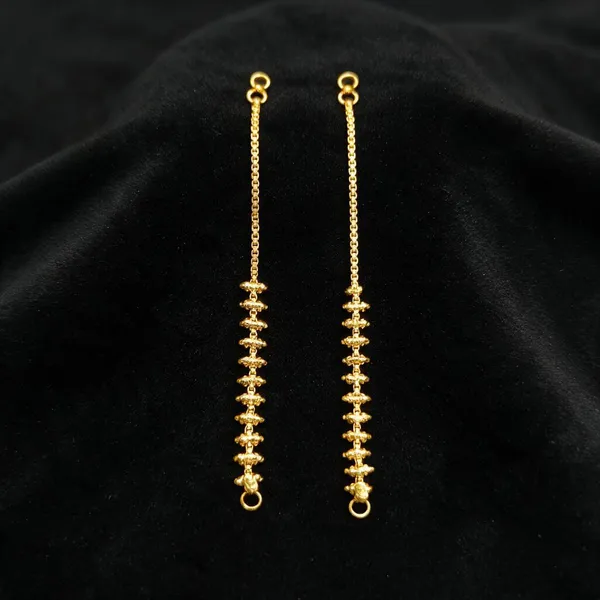 Gold_Tone_Chain_Drop_Earrings_For_Women