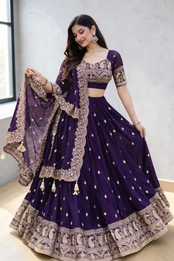 Purple_Art_Silk_Lehenga_Choli_Set_For_Women