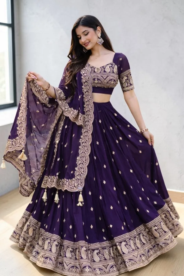 Purple_Art_Silk_Lehenga_Choli_Set_For_Women
