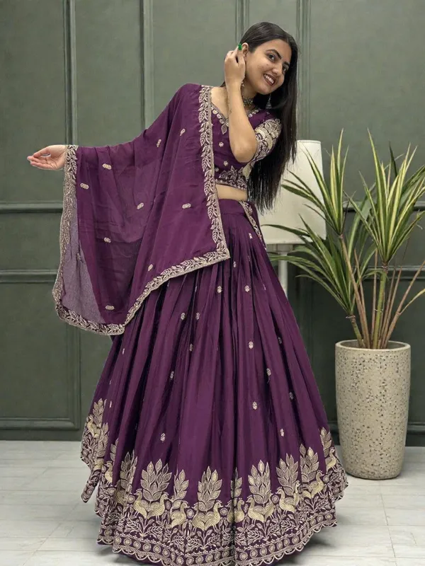 Purple_Art_Silk_Lehenga_Choli_Set_For_Women