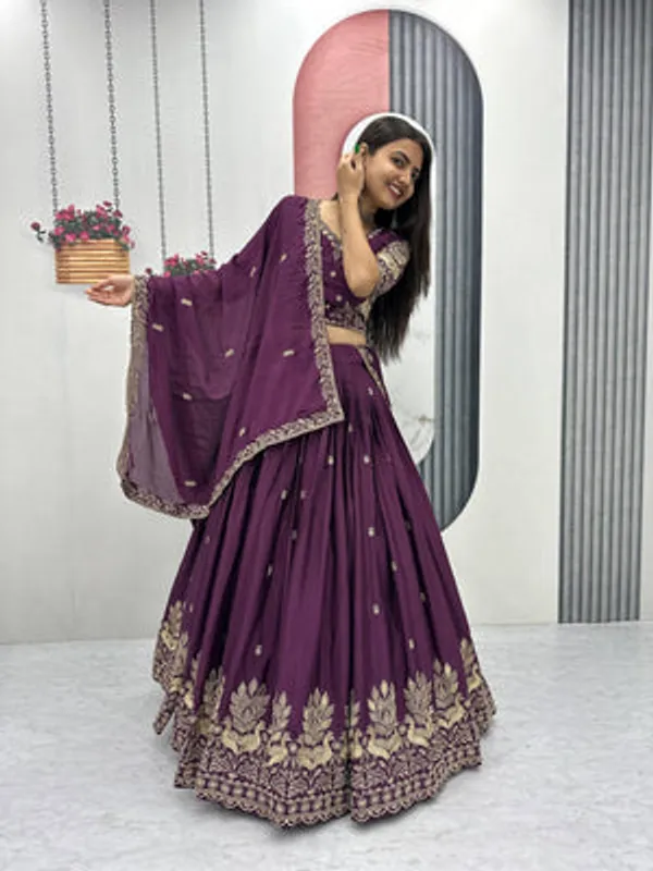 Purple_Art_Silk_Lehenga_Choli_Set_For_Women