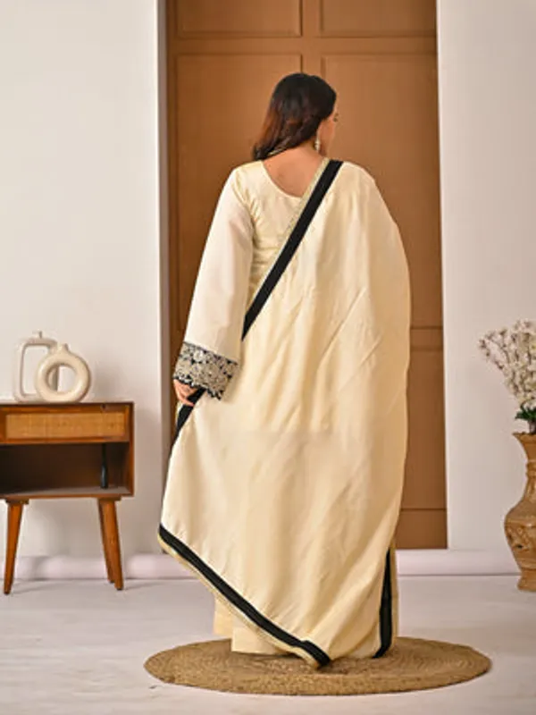 White_Heavy_Roman_Silk_Kurti_Sharara_Set_For_Women