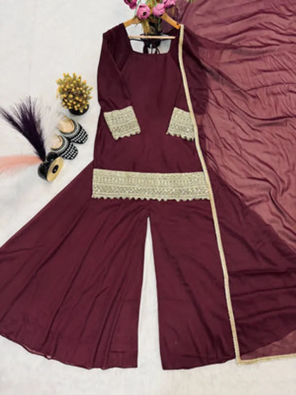 Flagged_Georgette_Kurti_Palazzo_Set_For_Women
