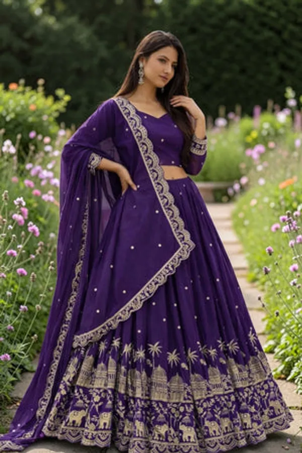 Purple_Art_Silk_Lehenga_Choli_Set_For_Women