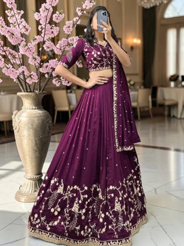 Purple_Premium_Satin_Silk_Lehenga_Choli_Set_For_Women