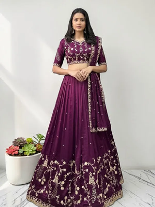 Purple_Premium_Satin_Silk_Lehenga_Choli_Set_For_Women