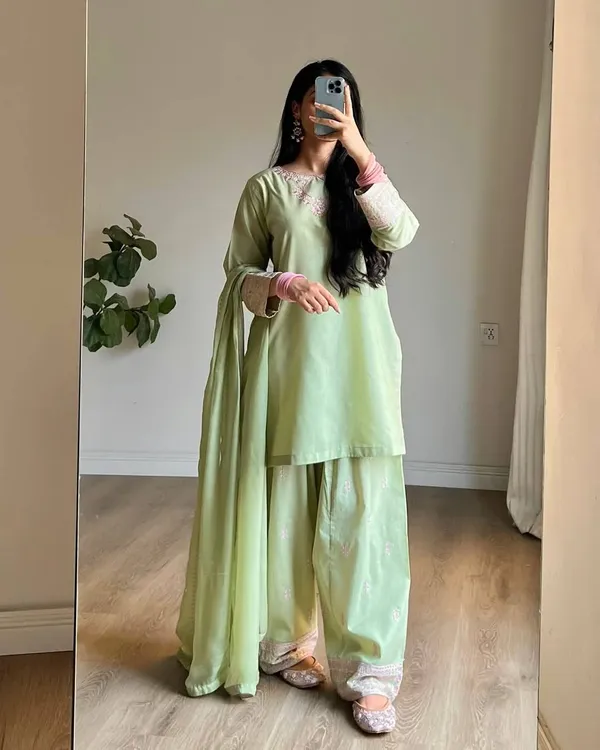 Sage_Green_Rayon_Cotton_Silk_Farshi_Suit_Set_For_Women