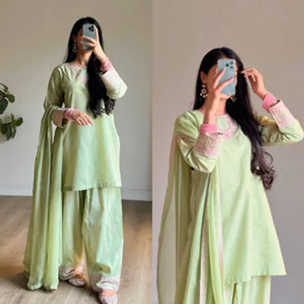 Sage_Green_Rayon_Cotton_Silk_Farshi_Suit_Set_For_Women