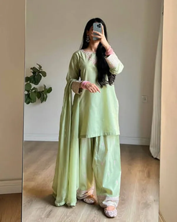 Sage_Green_Rayon_Cotton_Silk_Farshi_Suit_Set_For_Women
