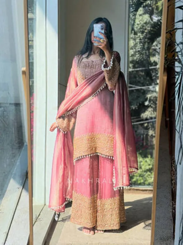 Pink_Heavy_Crunchy_Silk_Sharara_Set_For_Women