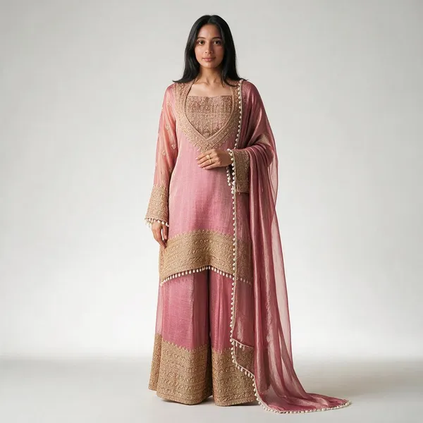Pink_Heavy_Crunchy_Silk_Sharara_Set_For_Women