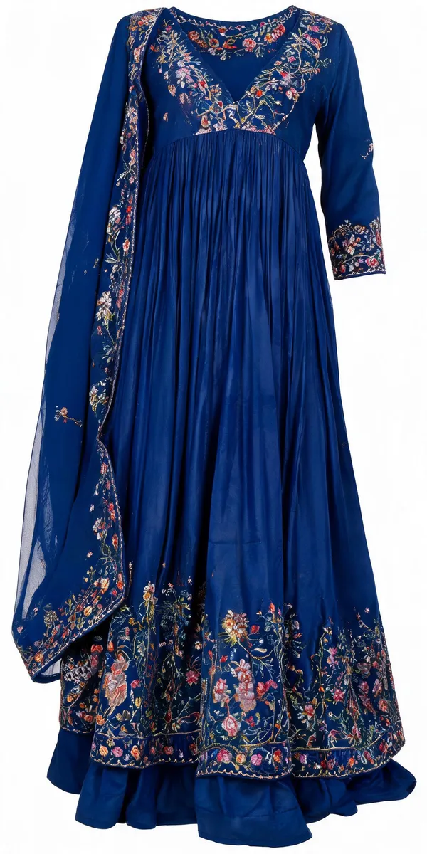 Blue_Heavy_Natural_Crepe_Silk_Anarkali_Set_For_Women