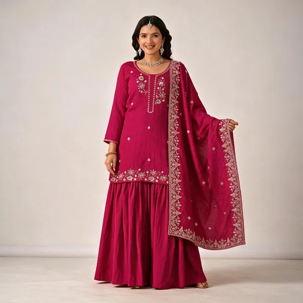 Rani_Pink_Heavy_Nc_Vichitra_Sharara_Suit_Set_For_Women