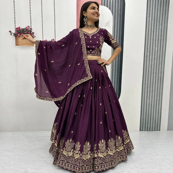 Purple_Art_Silk_Lehenga_Choli_Set_For_Women