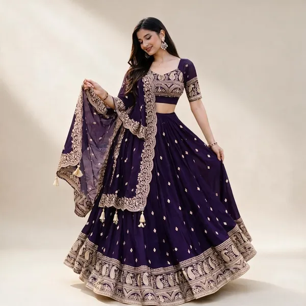 Purple_Art_Silk_Lehenga_Choli_Set_For_Women
