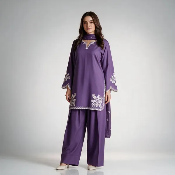 Purple_Heavy_Fancy_Silk_Pakistani_Suit_Set_For_Women