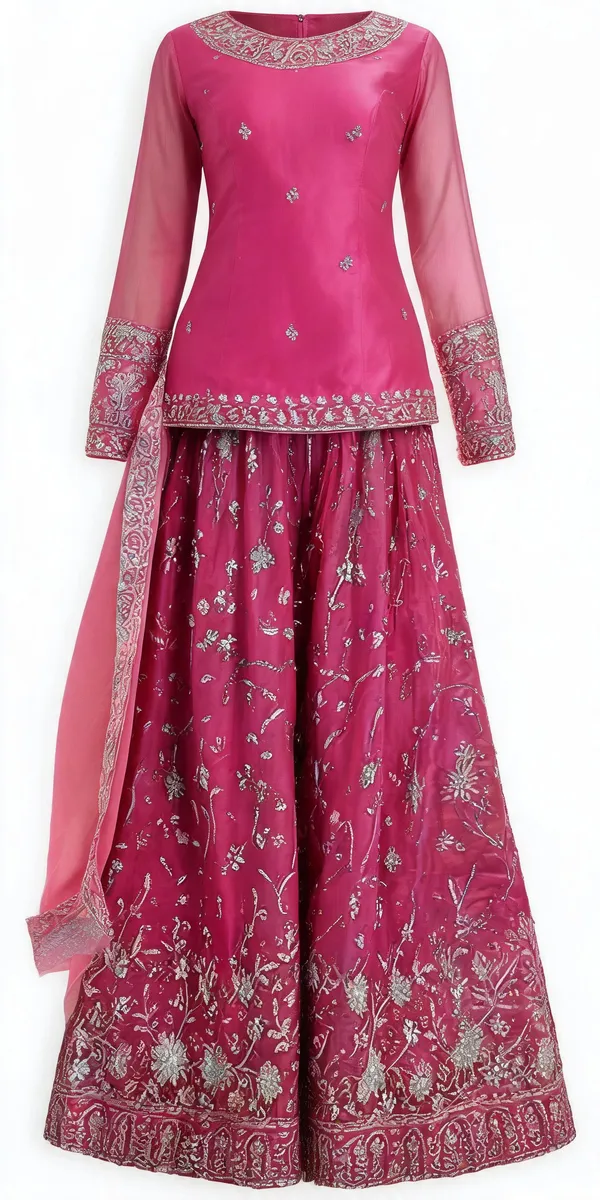 Pink_Pure_Fendi_Silk_Palazzo_Suit_Set_For_Women