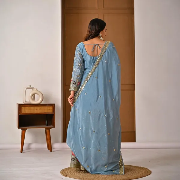 Sky_Blue_Heavy_Chiffon_Silk_Sharara_Suit_Set_For_Women
