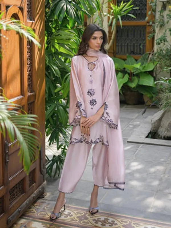 Pink_Heavy_Natural_Crepe_Silk_Palazzo_Suit_Set_For_Women