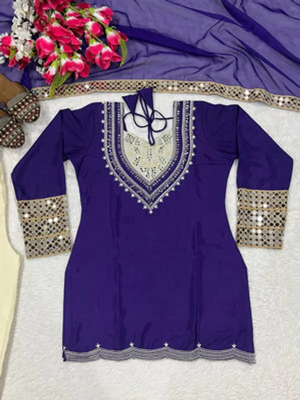 Royal_Violet_Crepe_Silk_Palazzo_Set_For_Women
