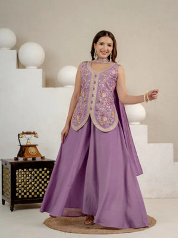 Purple_Viscose_Velvet_Anarkali_Sharara_Set_For_Women