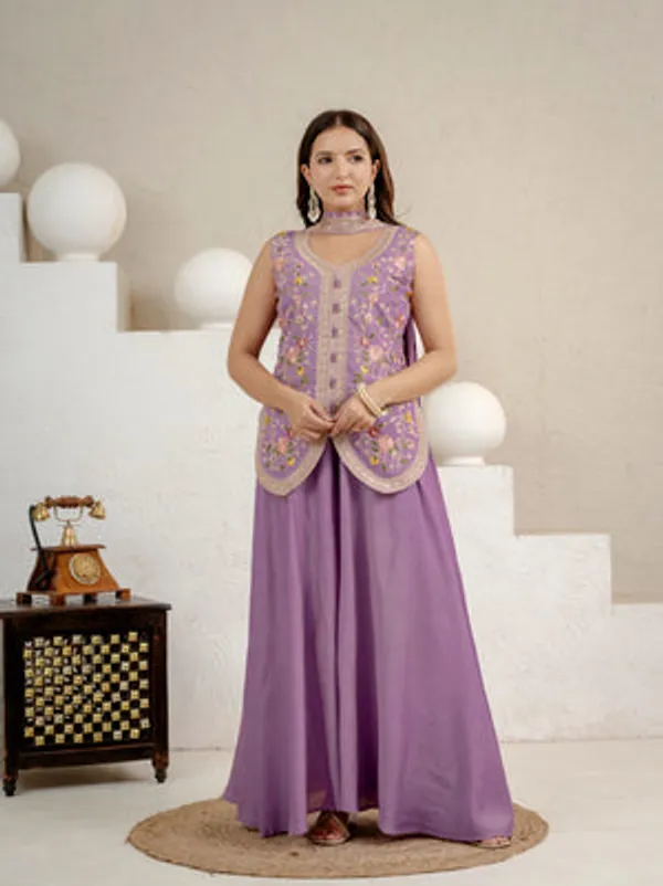 Purple_Viscose_Velvet_Anarkali_Sharara_Set_For_Women