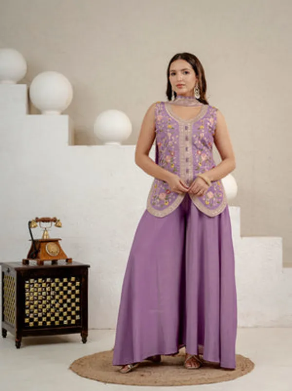 Purple_Viscose_Velvet_Anarkali_Sharara_Set_For_Women