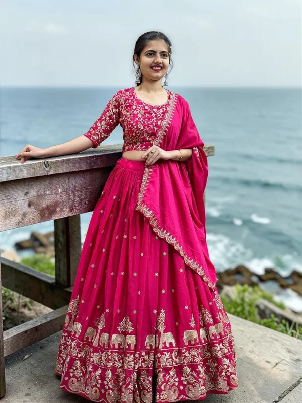 Rani_Pink_Art_Silk_Lehenga_For_Women