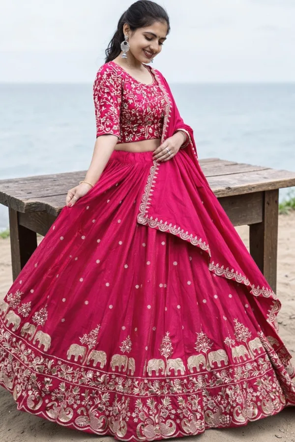 Rani_Pink_Art_Silk_Lehenga_For_Women