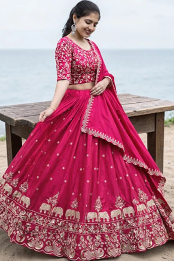 Rani_Pink_Art_Silk_Lehenga_For_Women