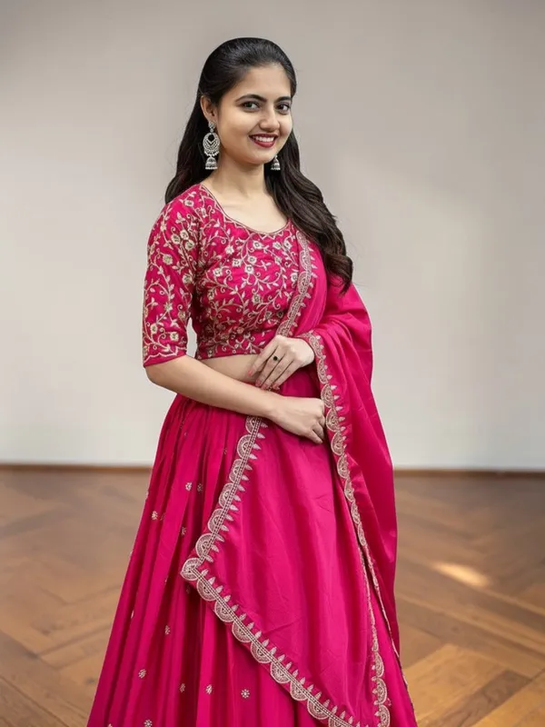 Rani_Pink_Art_Silk_Lehenga_For_Women