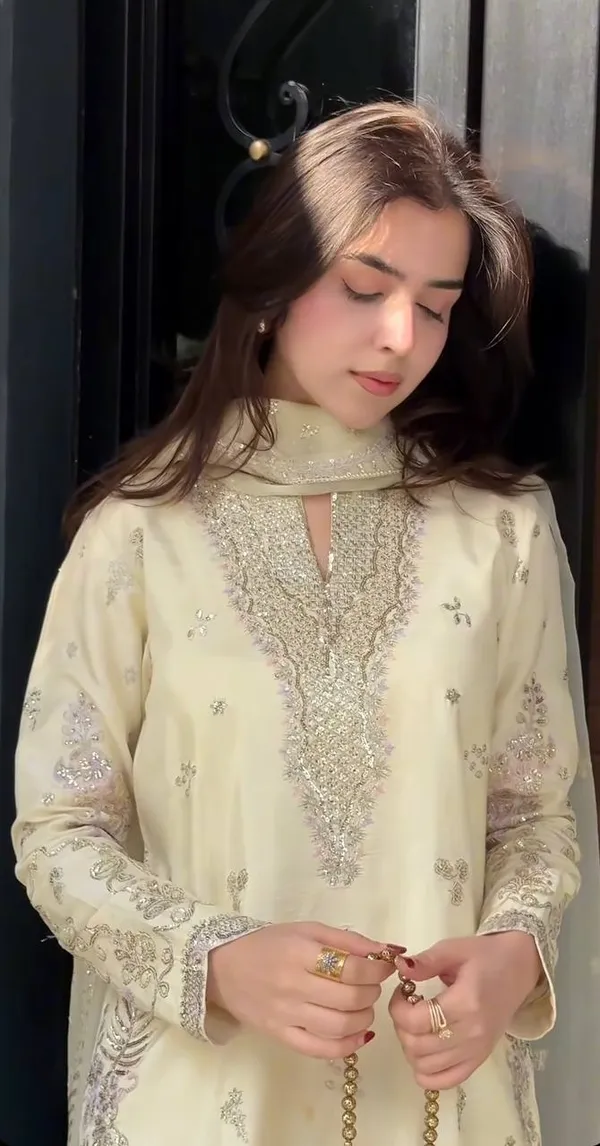 White_Heavy_Natural_Crepe_Silk_Sharara_Set_For_Women